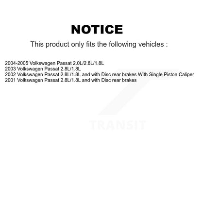 Kit de plaquettes de frein à disque en céramique avant et de capteurs d'usure supplémentaires pour Volkswagen Passat