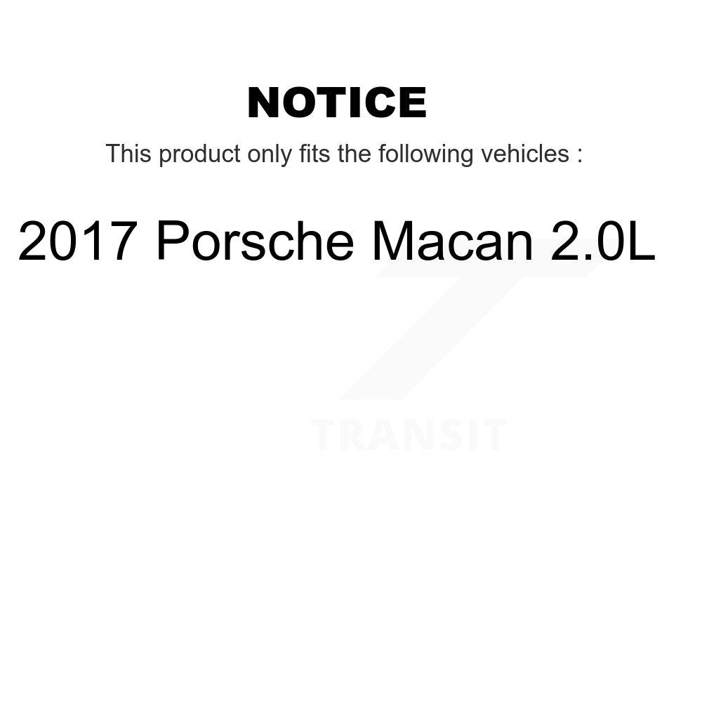 Kit de paires de plaquettes de frein à disque en céramique et de capteurs d'usure avant, pour Porsche Macan 2.0 2017