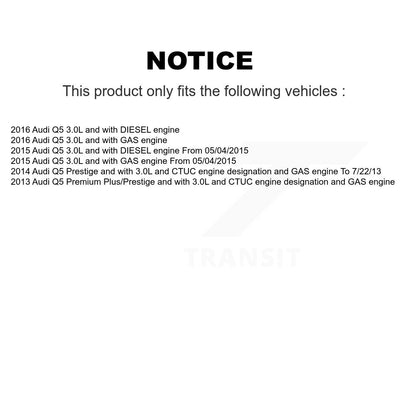 Kit de plaquettes de frein à disque en céramique avant et de capteurs d'usure, pour Audi Q5 KCW-100638