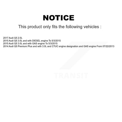 Kit de plaquettes de frein à disque en céramique avant et de capteurs d'usure, pour Audi Q5 KCW-100640