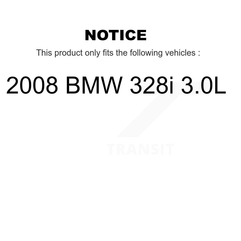 Kit de plaquettes de frein à disque avant en céramique et de capteurs d'usure, pour BMW 328i 3.0L 2008