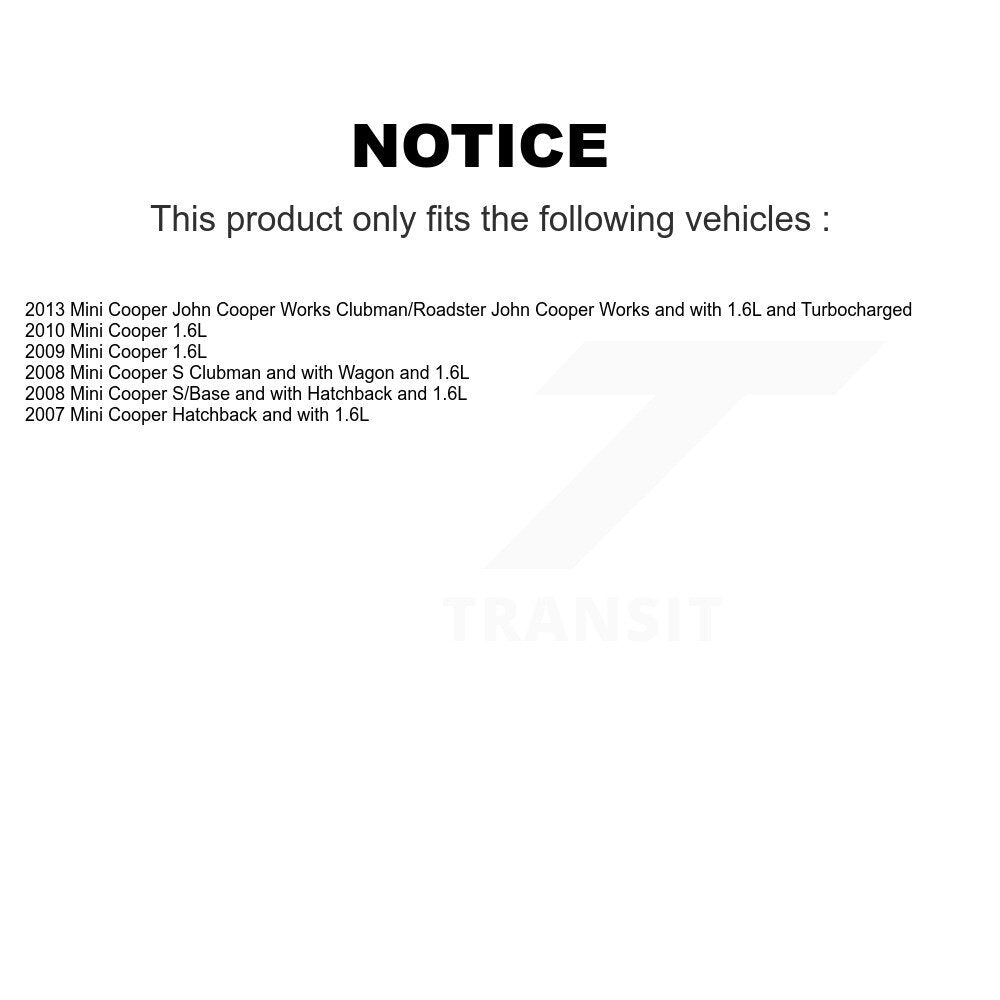 Kit de plaquettes de frein à disque en céramique arrière et de capteurs d'usure pour Mini Cooper KCW-100772