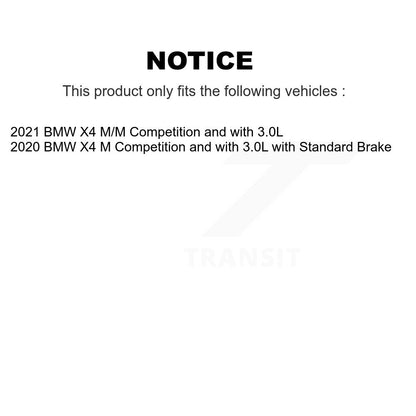 Kit de plaquettes de frein à disque en céramique arrière et de capteurs d'usure pour BMW X4 KCW-100792