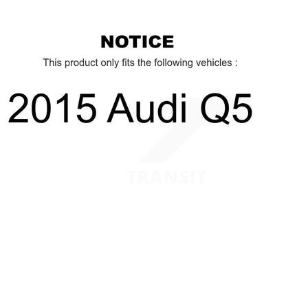 Kit de plaquettes de frein à disque en céramique arrière et de capteurs d'usure pour Audi Q5 2015 KCW-100801