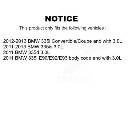 Kit de plaquettes de frein à disque en céramique arrière et capteurs d'usure pour BMW 335i 335is 335d