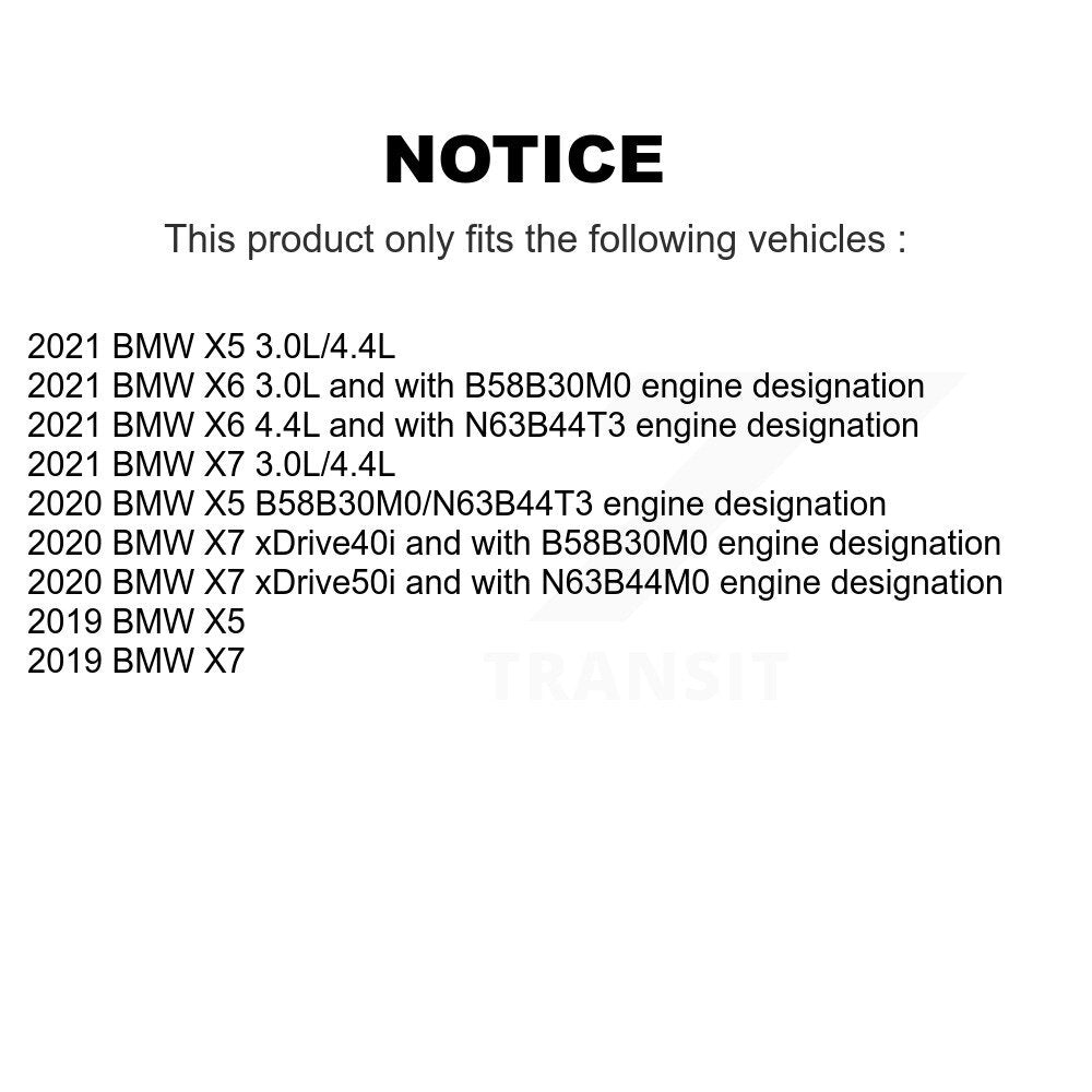 Kit de plaquettes de frein à disque en céramique arrière et capteurs d'usure pour BMW X5 X7 X6 KCW-100912
