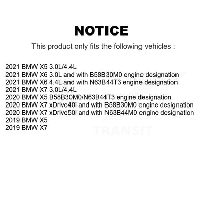 Kit de plaquettes de frein à disque en céramique arrière et capteurs d'usure pour BMW X5 X7 X6 KCW-100912
