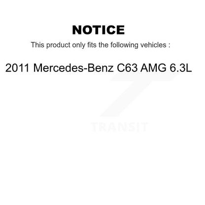 Kit de capteur d'usure de plaquettes de frein à disque en céramique arrière, pour Mercedes-Benz C63 AMG 2011 6.3