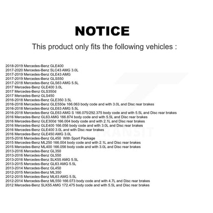 Kit de capteur d'usure des plaquettes de frein arrière en céramique, pour Mercedes-Benz ML350 GLE400 GLE350 AM