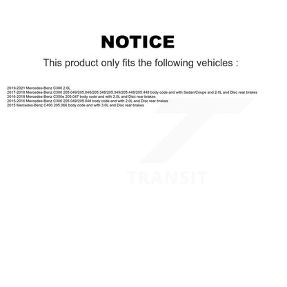 Kit de plaquettes de frein à disque en céramique arrière et capteur d'usure, pour Mercedes-Benz C300 C400 C350