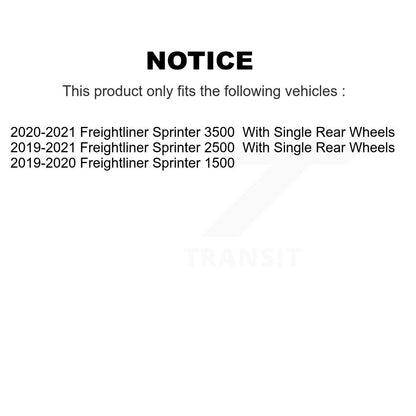 Kit de plaquettes de frein en céramique avant et arrière et capteur d'usure supplémentaire pour Freightliner Sprite