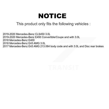 Kit de capteur d'usure des plaquettes de frein en céramique avant et arrière, pour mercedes-benz E400 E450 E43 AM