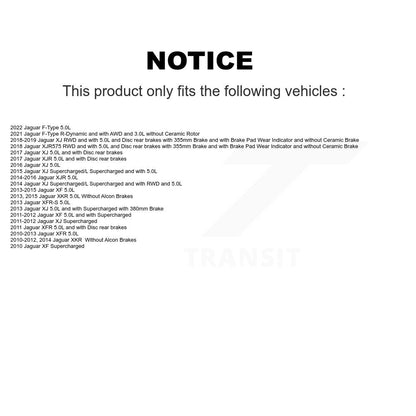 Kit de capteur d'usure des plaquettes de frein à disque en céramique avant, pour Jaguar XF XJ XKR XFR f-type XJ