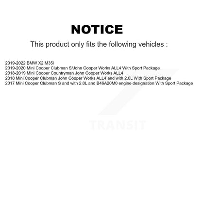 Kit de plaquettes de frein avant en céramique et capteur d'usure, pour Mini Cooper Countryman Clubman BM
