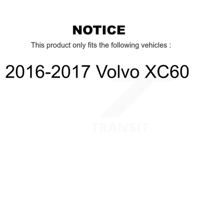 Kit de plaquettes de frein en céramique avant et arrière, pour Volvo XC60 2016 – 2017 KCX-100027