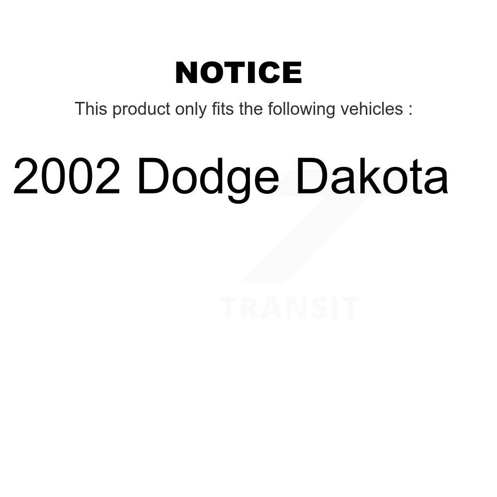 Kit de plaquettes de frein en céramique avant et arrière pour Dodge Dakota 2002 KCX-100034