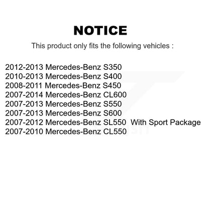 Kit de plaquettes de frein en céramique avant et arrière, pour mercedes-benz S550 SL550 S450 S350 CL550