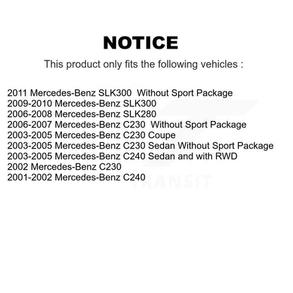 Kit de plaquettes de frein en céramique avant et arrière, pour Mercedes-Benz C230 C240 SLK280 SLK300
