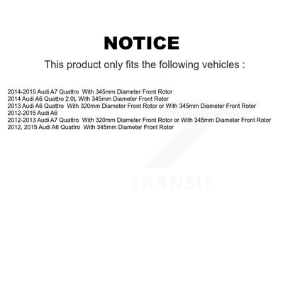 Kit de plaquettes de frein en céramique avant et arrière, pour Audi A6 Quattro A7 KCX-100053