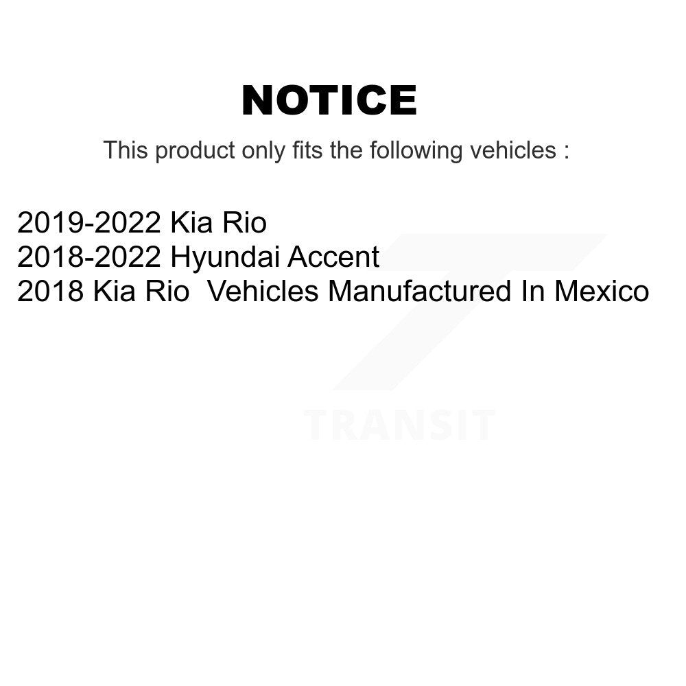 Kit de plaquettes de frein en céramique avant et arrière, pour Kia Rio Hyundai Accent KCX-100061
