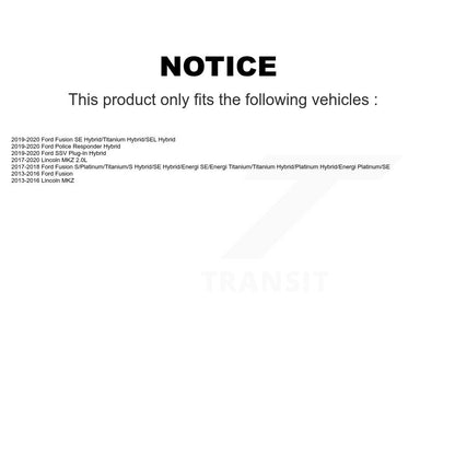 Kit de plaquettes de frein en céramique avant et arrière, pour Ford Fusion Lincoln MKZ Police Responder