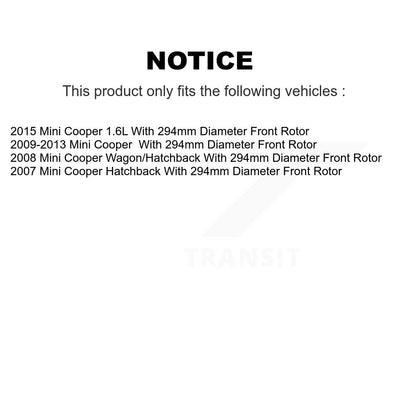 Kit de plaquettes de frein en céramique avant et arrière, pour Mini Cooper avec Rotor de 294mm de diamètre