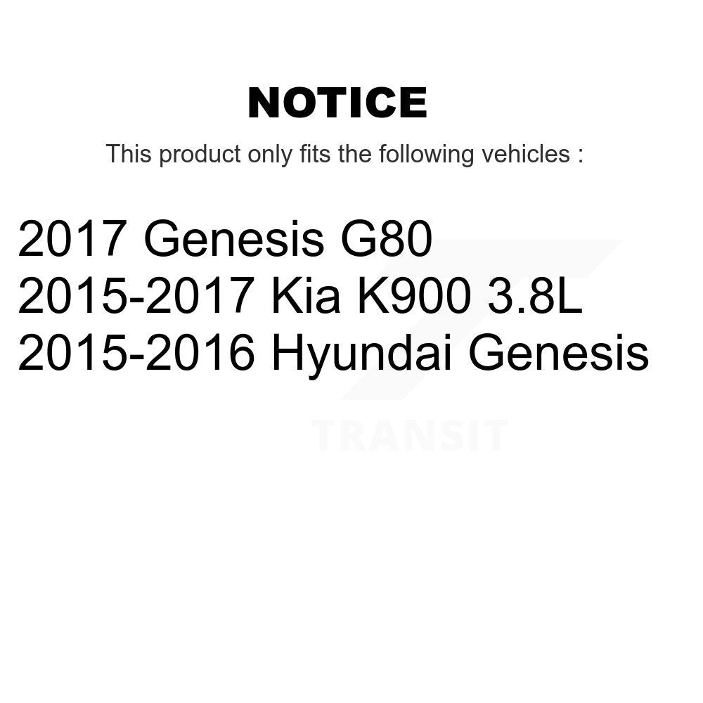 Kit de plaquettes de frein en céramique avant et arrière, pour Hyundai Genesis G80 Kia K900 KCX-100080