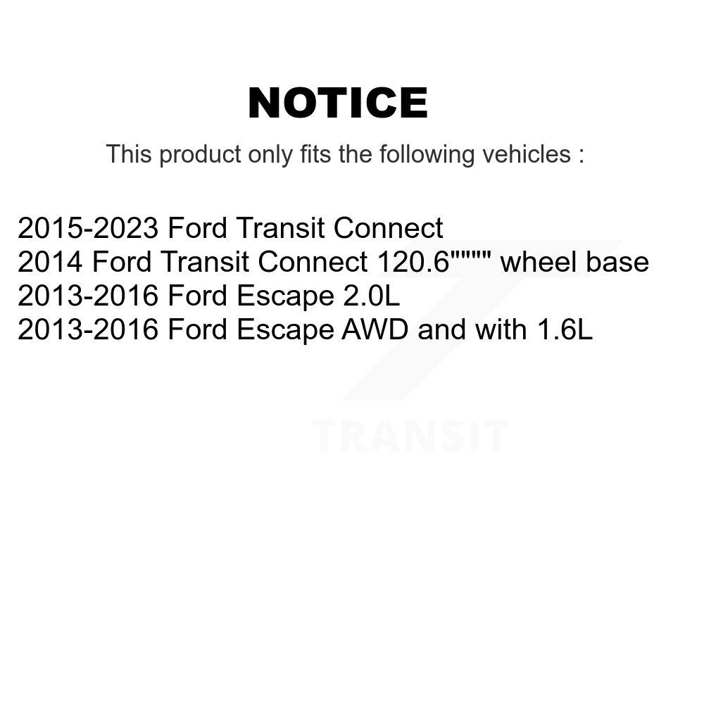 Kit de plaquettes de frein en céramique avant et arrière, pour Ford Escape Transit Connect KCX-100088