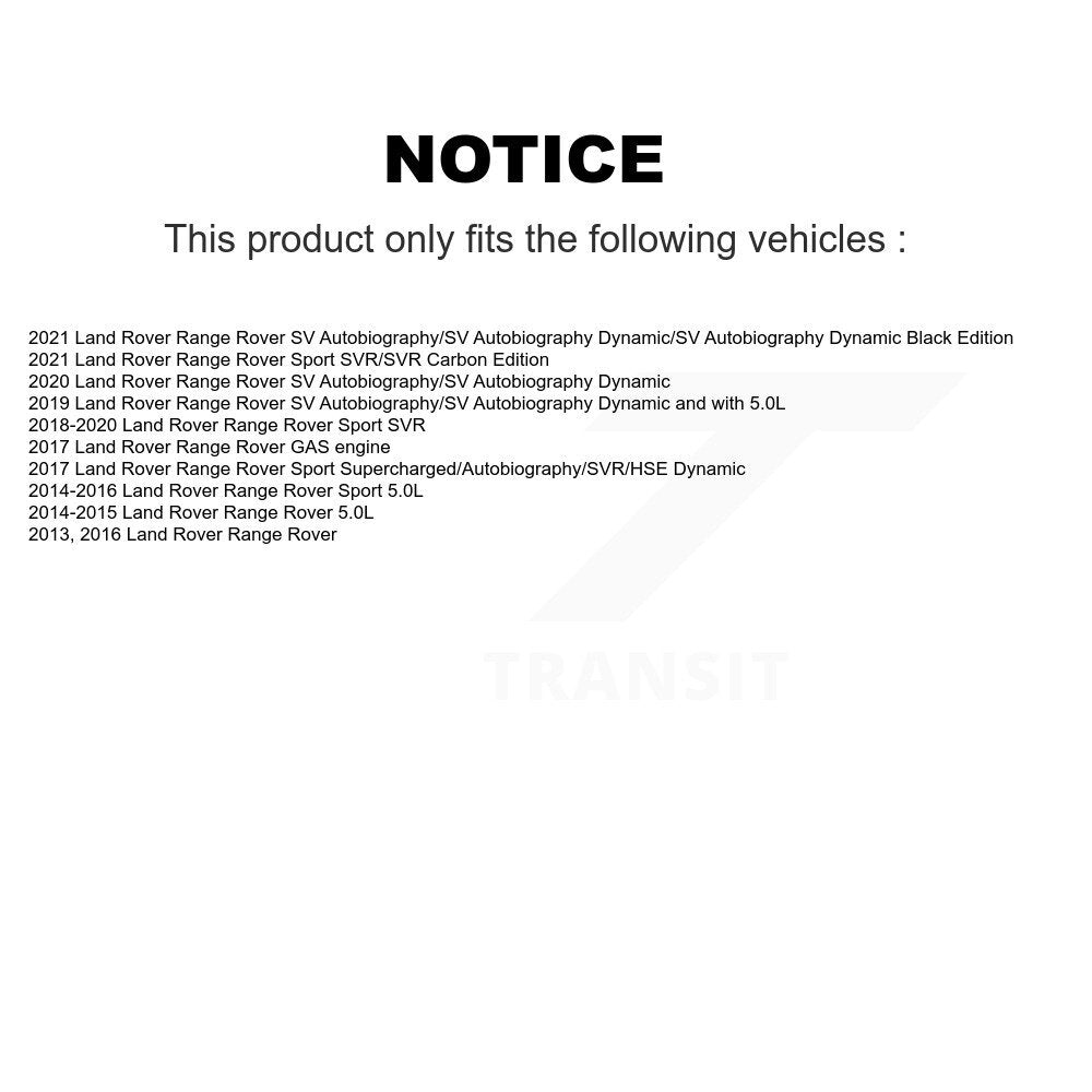 Kit de plaquettes de frein en céramique avant et arrière, pour Land Rover Range Sport KCX-100094