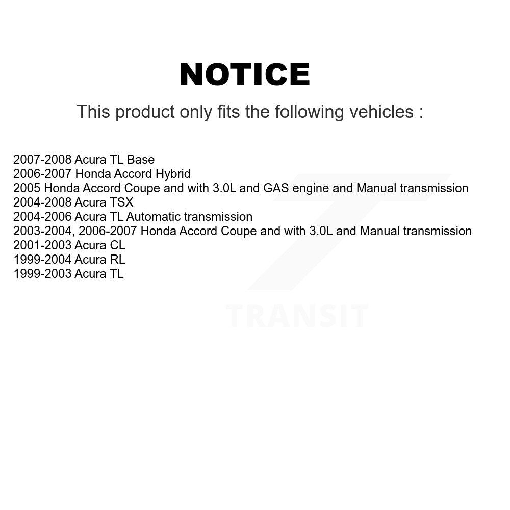 Kit de plaquettes de frein en céramique avant et arrière, pour Honda Accord Acura TL TSX CL RL KCX-10010