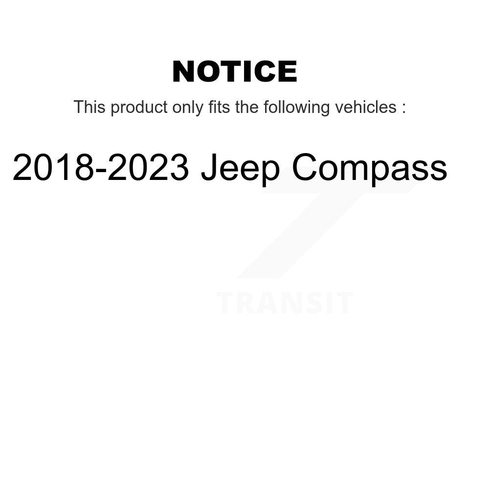 Kit de plaquettes de frein en céramique avant et arrière pour Jeep Compass 2018 – 2023 KCX-100115