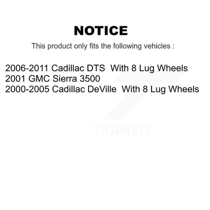 Kit de plaquettes de frein en céramique avant et arrière, pour Cadillac DTS DeVille GMC Sierra 3500