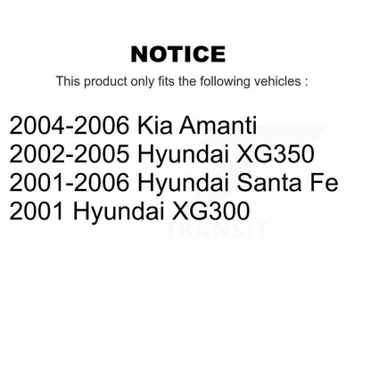 Kit de plaquettes de frein en céramique avant et arrière, pour Hyundai Santa Fe Kia Amanti XG350 XG300