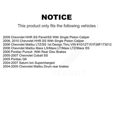 Kit de plaquettes de frein en céramique avant et arrière, pour Chevrolet Cobalt Saturn Ion Malibu Pontia