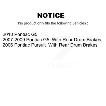 Kit de plaquettes de frein en céramique avant et arrière, pour Pontiac G5 Pursuit KCX-100148