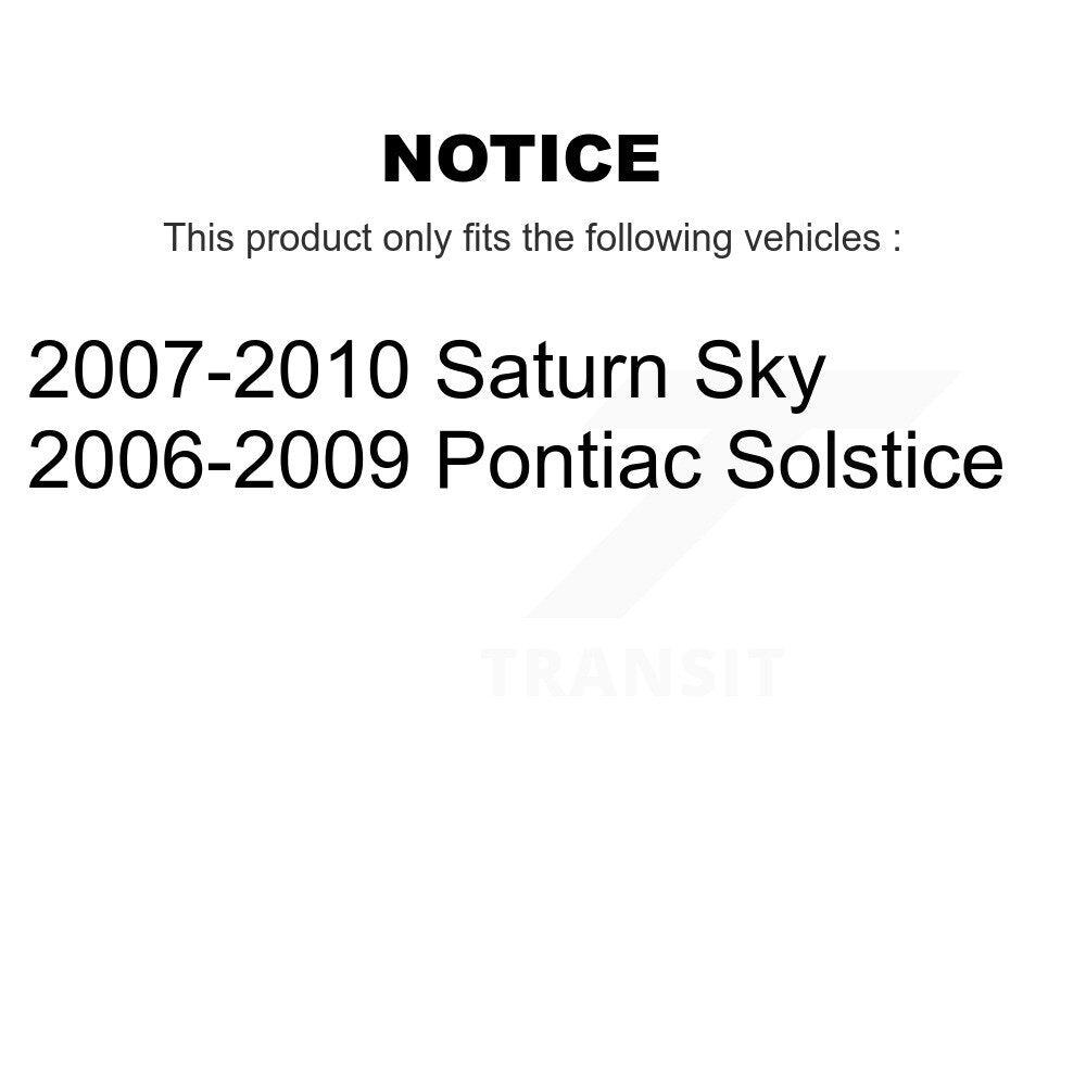 Kit de plaquettes de frein en céramique avant et arrière, pour Pontiac Solstice Saturn Sky KCX-100150