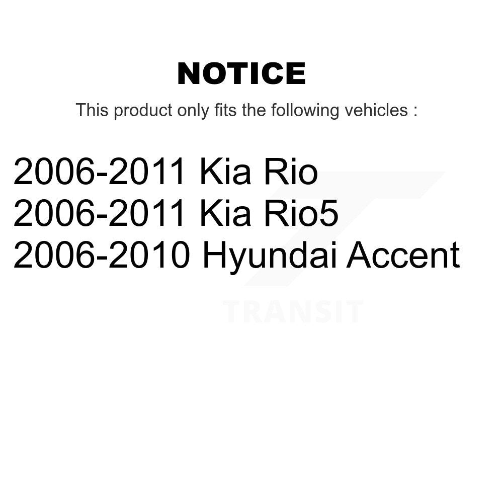 Kit de plaquettes de frein en céramique avant et arrière, pour Hyundai Accent Kia Rio Rio5 KCX-100151