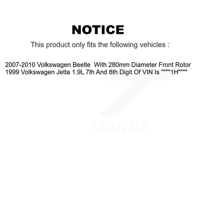 Kit de plaquettes de frein en céramique avant et arrière, pour Volkswagen coccinelle Jetta KCX-100165