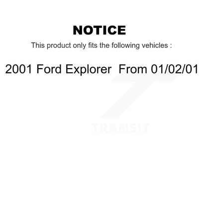 Kit de plaquettes de frein en céramique avant et arrière, pour Ford Explorer 2001 à partir de 01 02 KCX-100170