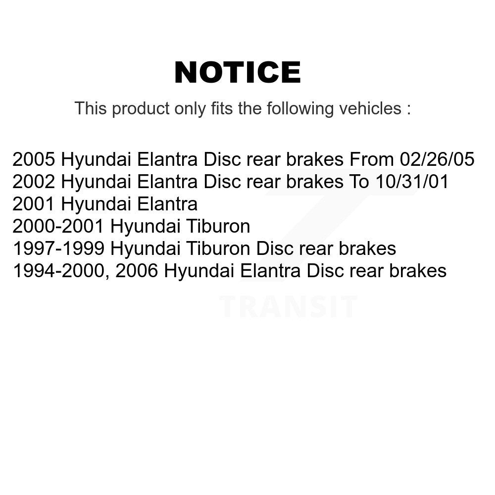 Kit de plaquettes de frein en céramique avant et arrière, pour Hyundai Elantra Tiburon KCX-100187