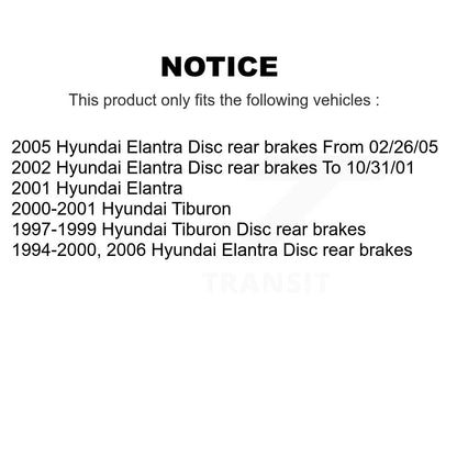 Kit de plaquettes de frein en céramique avant et arrière, pour Hyundai Elantra Tiburon KCX-100187