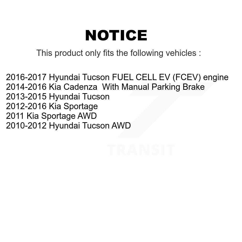 Kit de plaquettes de frein en céramique avant et arrière, pour Hyundai Tucson Kia Sportage Cadenza