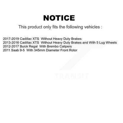 Kit de plaquettes de frein en céramique avant et arrière, pour Buick Regal Cadillac XTS Saab 9-5