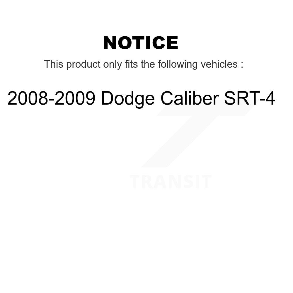 Kit de plaquettes de frein en céramique avant et arrière, pour Dodge Caliber SRT-4 2008 – 2009 KCX-100226