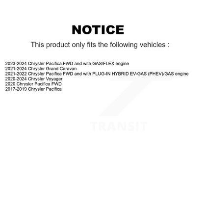 Kit de plaquettes de frein en céramique avant et arrière, pour Chrysler Pacifica Grand Caravan Voyager