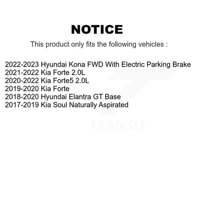 Kit de plaquettes de frein en céramique avant et arrière, pour Kia Hyundai Kona Forte Soul Elantra GT