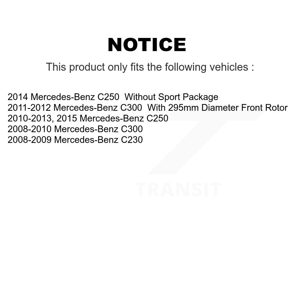 Kit de plaquettes de frein en céramique avant et arrière, pour Mercedes-Benz C300 C250 C230 KCX-100262