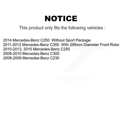 Kit de plaquettes de frein en céramique avant et arrière, pour Mercedes-Benz C300 C250 C230 KCX-100262