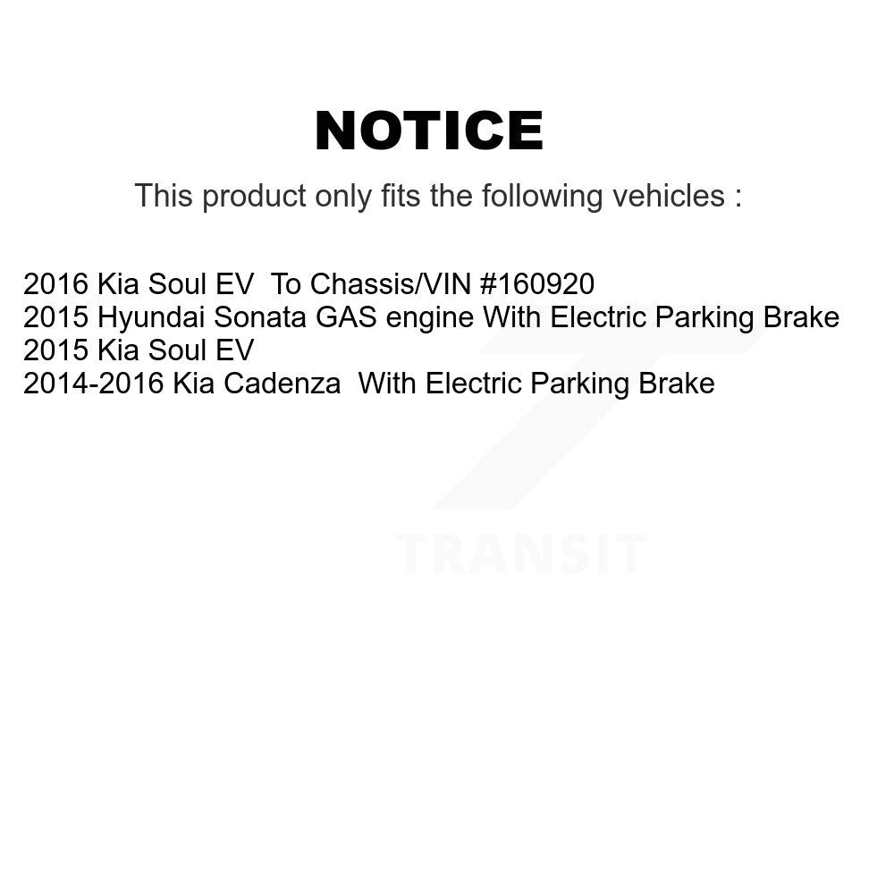 Kit de plaquettes de frein en céramique avant et arrière, pour Hyundai Sonata Kia Soul EV Cadenza