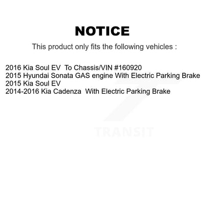 Kit de plaquettes de frein en céramique avant et arrière, pour Hyundai Sonata Kia Soul EV Cadenza